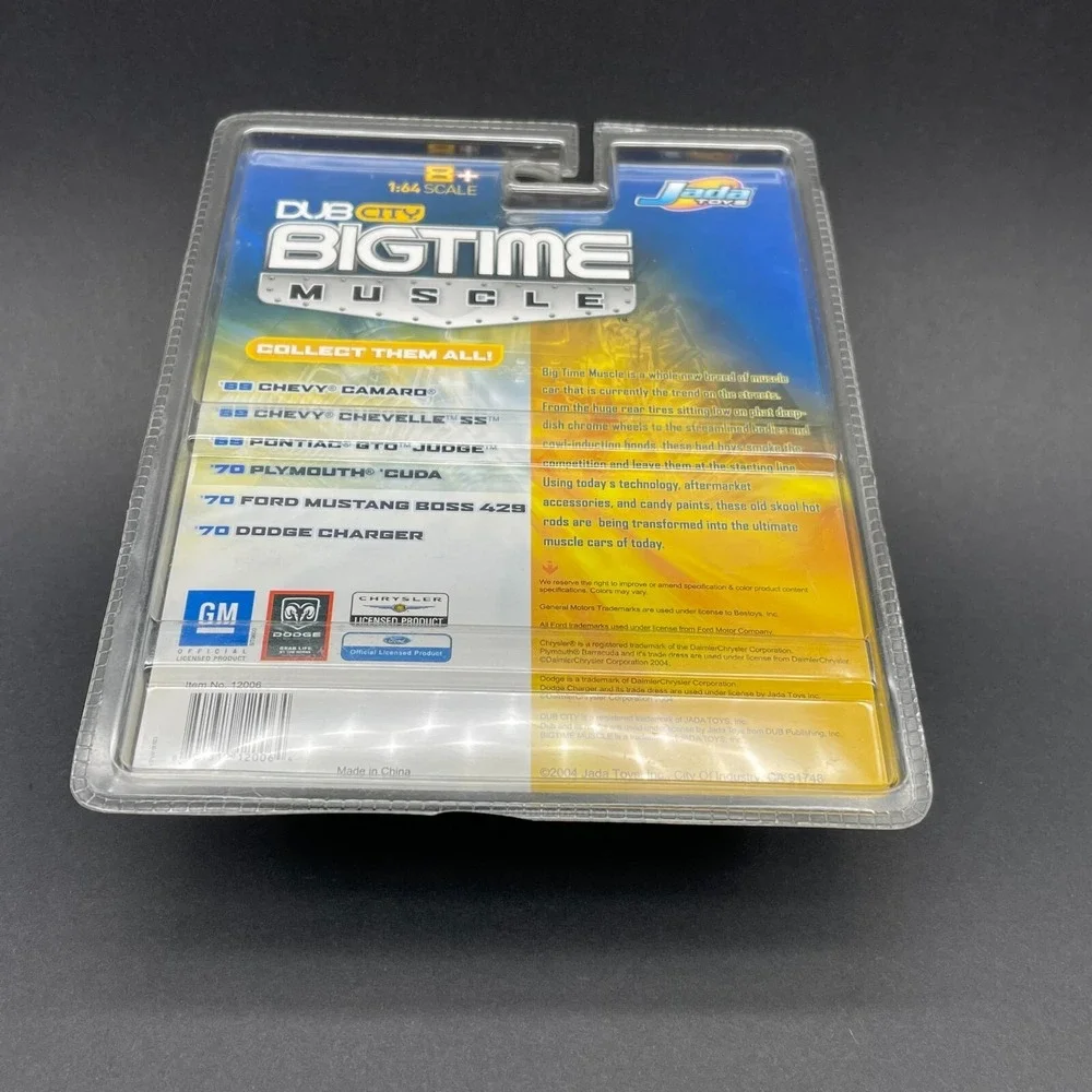 Jada Dub‎ City Bigtime Muscle 1970 '70 Plymouth Cuda 440 Car Yellow Diecast 1/64